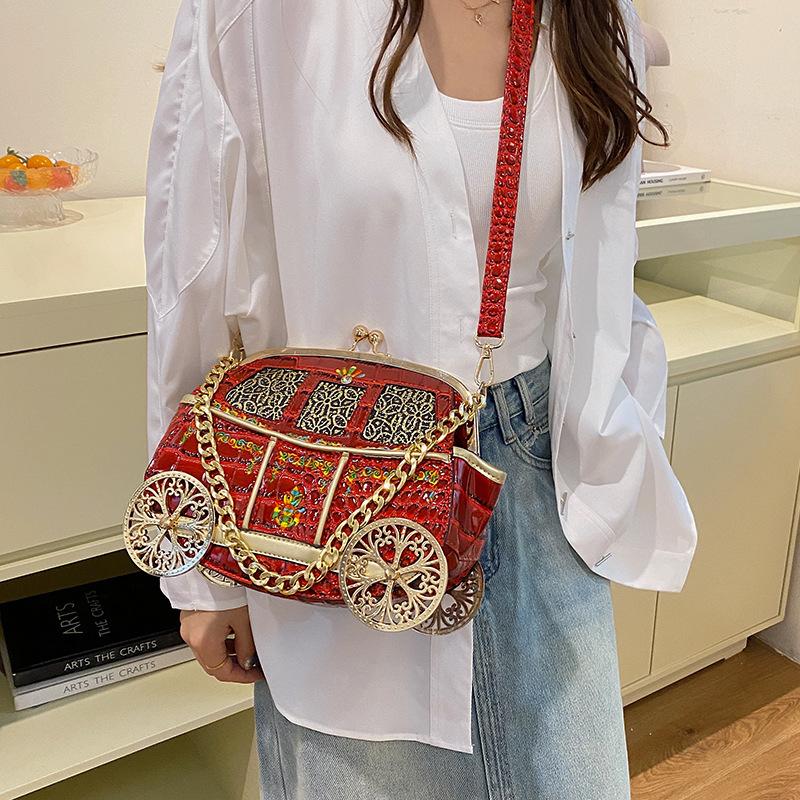 bags personality funny creative car bag bag ladies 2025 new European and American fashion chain shoulder crossbody bag