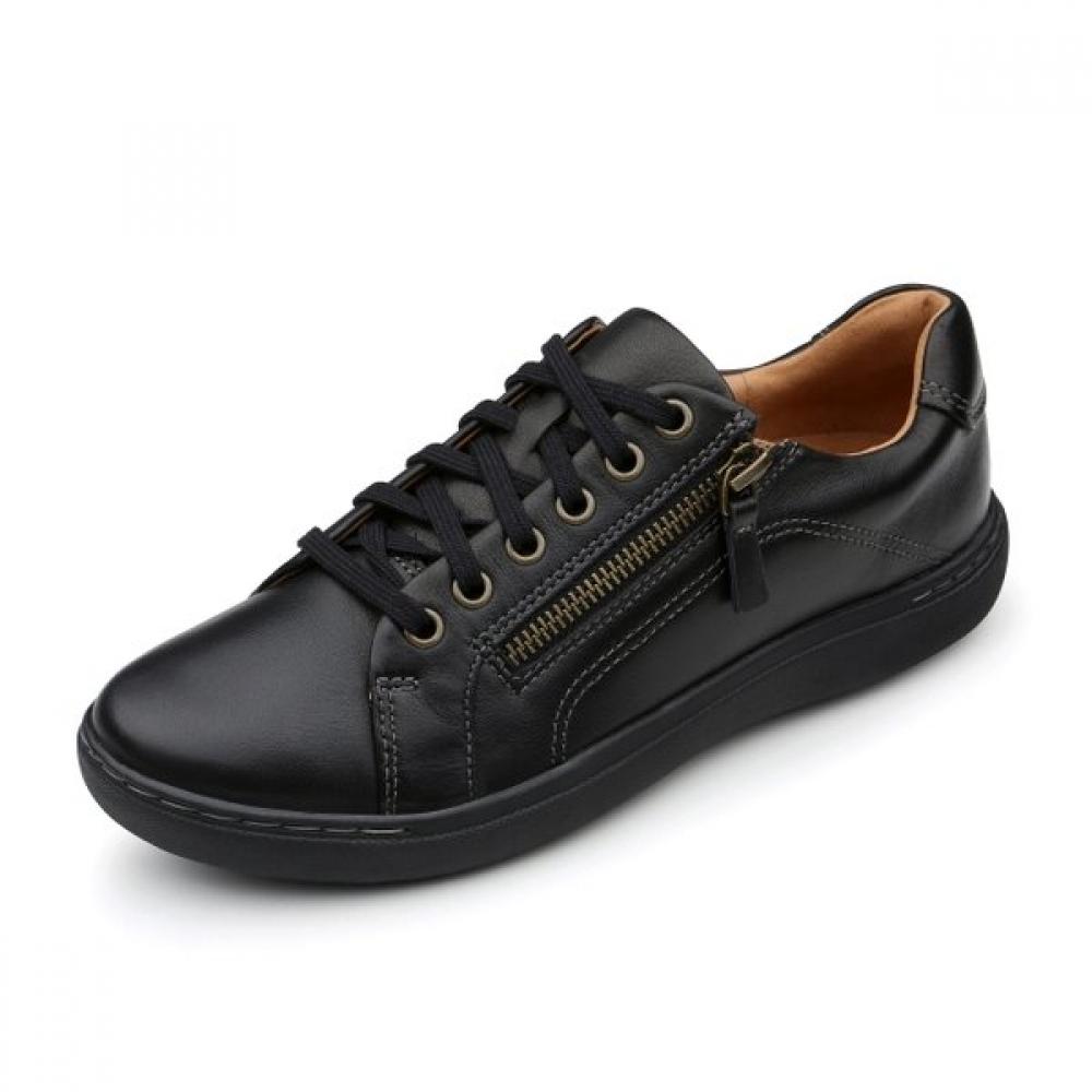 Kumkang Women Zipper Cushion Casual Shoes Claoxc5816wf1 225/blacks