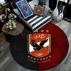 Al Ahly Sporting Club Round Area Rug,Carpet Rug for Living Room Bedroom Sofa Playroom Decor,Non-slip Floor Mat