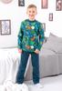 Boys’ Pajama Set – Brushed Knit, Warm & Soft for Cold Nights, Demi-season, 6076-024-4-1 HC
