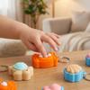 Mini Turtle Clicker Keychain Cute Animal Fidget Sensory Toy Button Clicker Keyring  Venting Toys