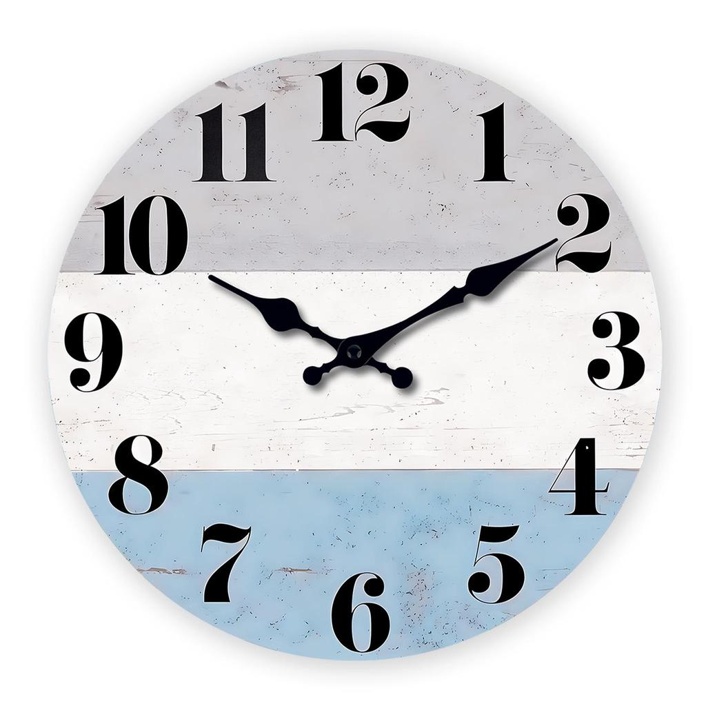 16" Retro Cartoon MDF Silent Wall Clock