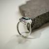 Silver Ring with London Blue Topaz 3ct, Item Weight 4.29 Gr (2178187)