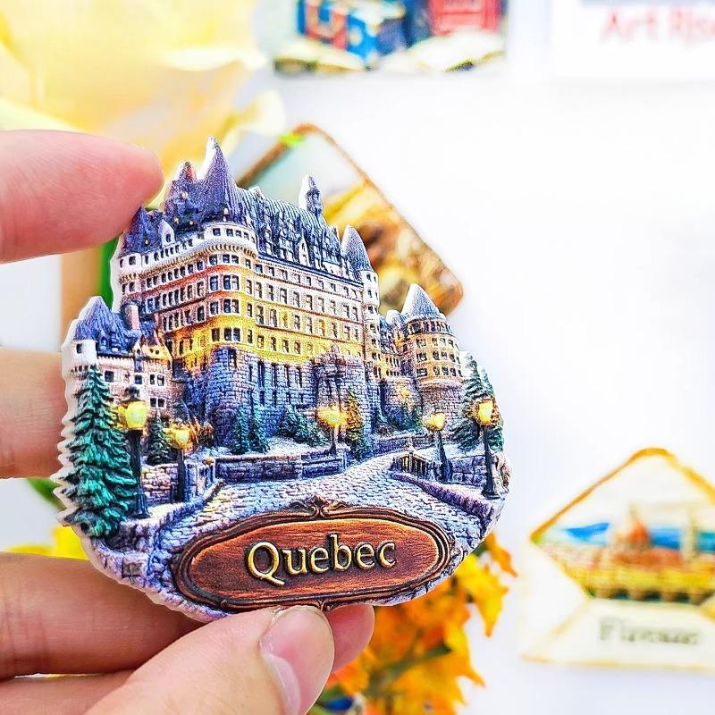 Canada Travel Souvenirs Quebec Château Frontenac Fridge Magnets Ottawa Toronto Banff Fridge Stickers Birthday Gifts Home Decor