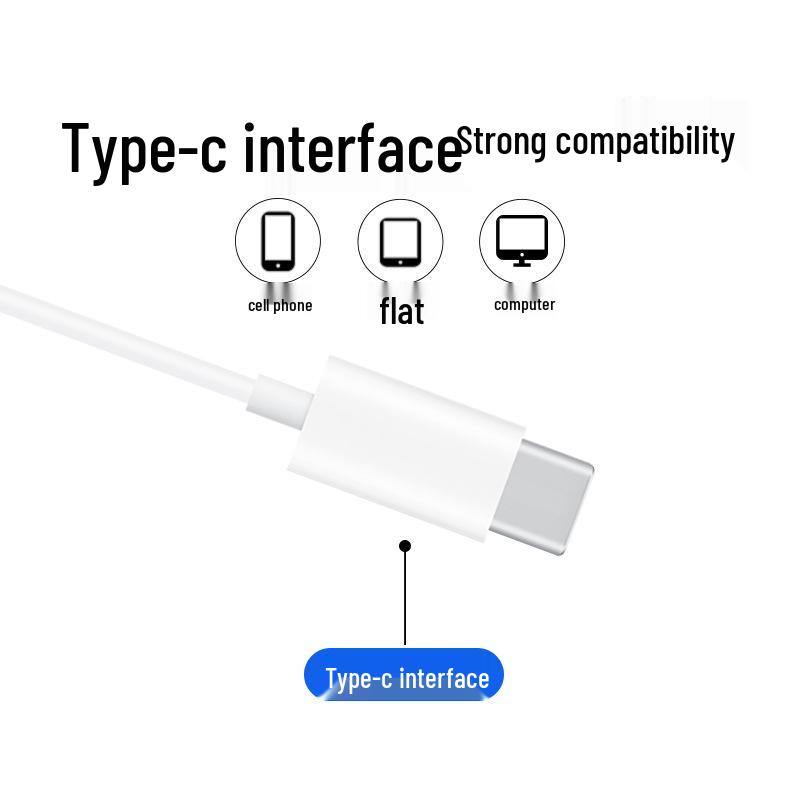 Căști in-ear cu fir Type-C cu microfon pentru Apple, Huawei, Android și laptopuri - TA29
