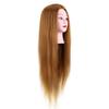 40% Real Human Hair Mannequin Head Hairdresser Training Head Cosmetology Doll Head Blond