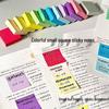 Solid Color Thick Square Mini Sticky Notes for Students - Multifunctional Index