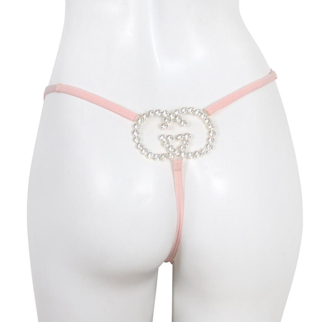 Custom Rhinestone Letter Body Chain Thong - Party & Nightclub Wear