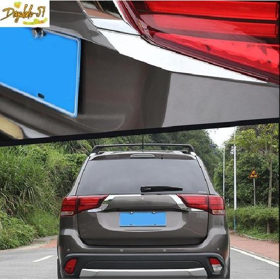 For Mitsubishi Outlander 2016- Stainless Rear Door Trunk Lid Cover Trim New