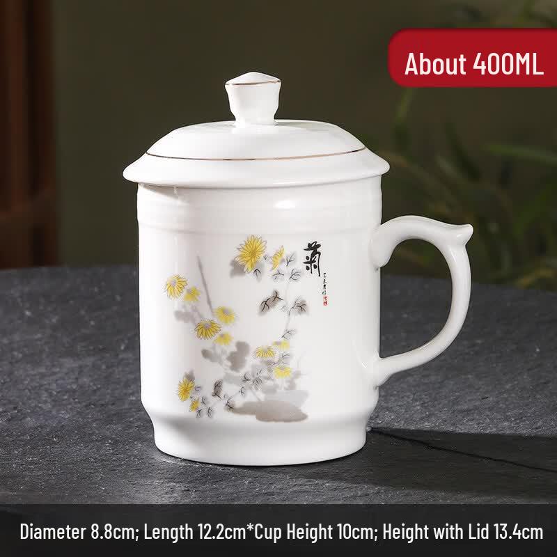Xinglida Ceramic Office & Home Drinking Cup Set with Lids