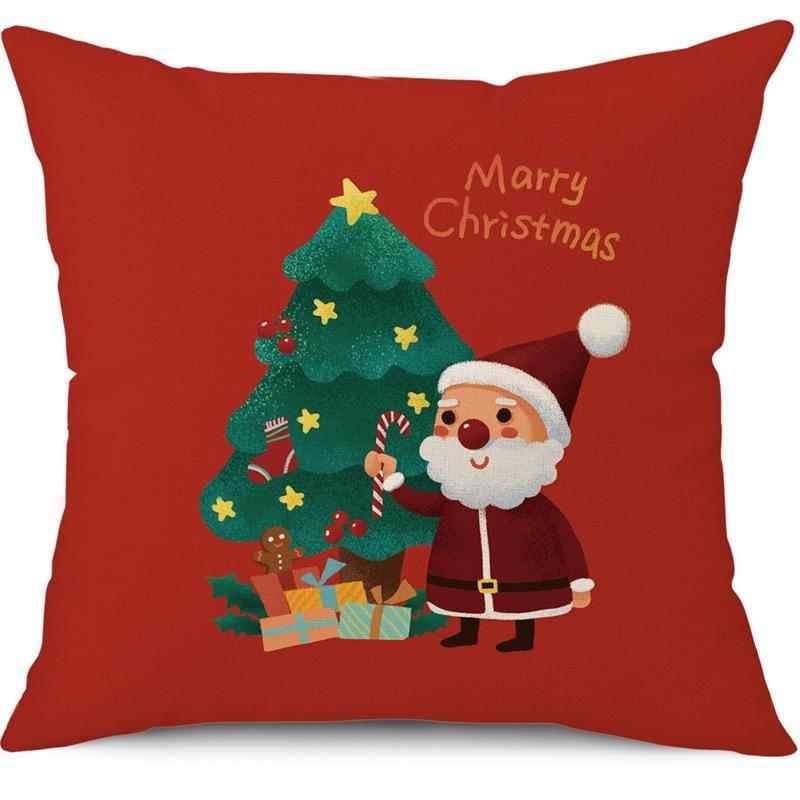 Amazon's Best Selling Nordic Style Santa Claus Cute Christmas Home Cushion Cover Cute Cartoon Pillow Cover