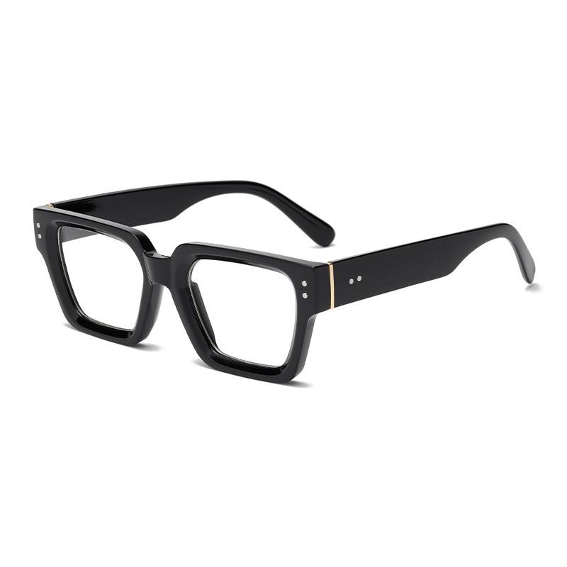 European and American style retro thick frame square sunglasses rice nail decoration Internet celebrity street photography accessories men and women s