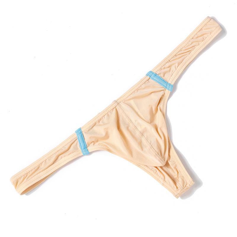 Men's Ice Silk Low-Waist T-Back Underwear - Stylish, Comfortable, Sexy Summer Wear