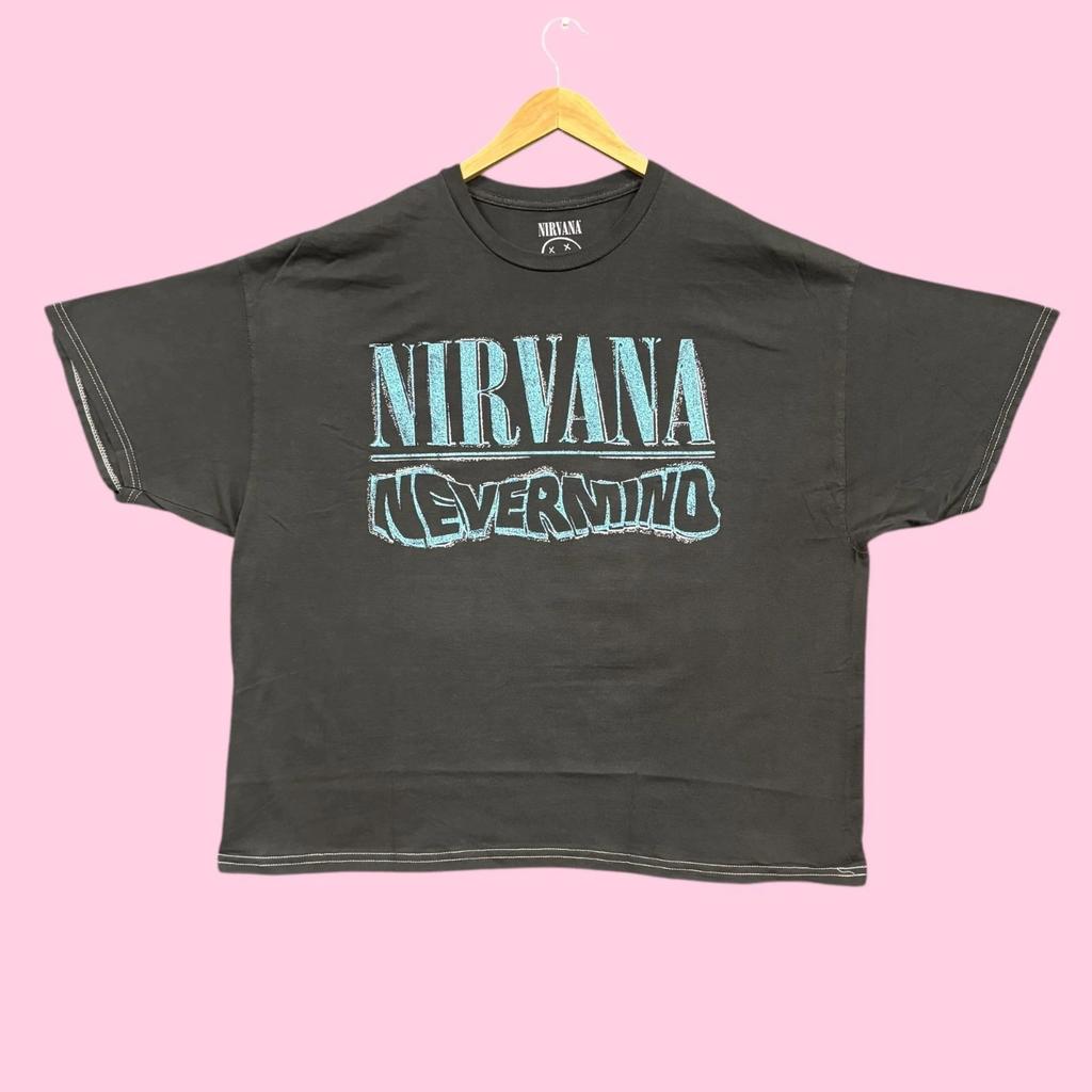 Nirvana Nevermind Cassetta Grunge Band Maglietta Oversize L