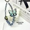 New Chinese Butterfly Mobile Phone Chain Niche Design Beaded Bag Pendant Xiaoxiangfeng Lanyard