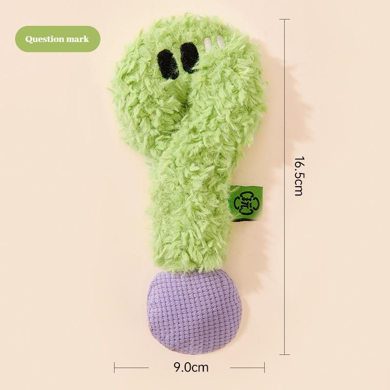 Pet Cute Plush Sound Toy New Creative Pet Plush Toy Symbol Series - Self Relaxing, Bite Resistant, Teeth Grinding Dog Toy