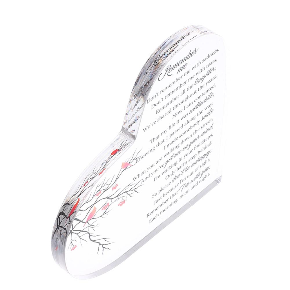 

Transparent Sympathy Gift Remember Me Theme Grieving Gift Loss of Loved One A