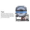 Labeling Tape Corrosion Wear Resistance 12mm Anti Corrosion Label Making for KING JIM Printer