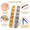 36 Piece Metal Bead Spacer Set In 6 Colors Bracelet Alignment Beads Positioning Beads For Multi Layer Jewelry Designs
