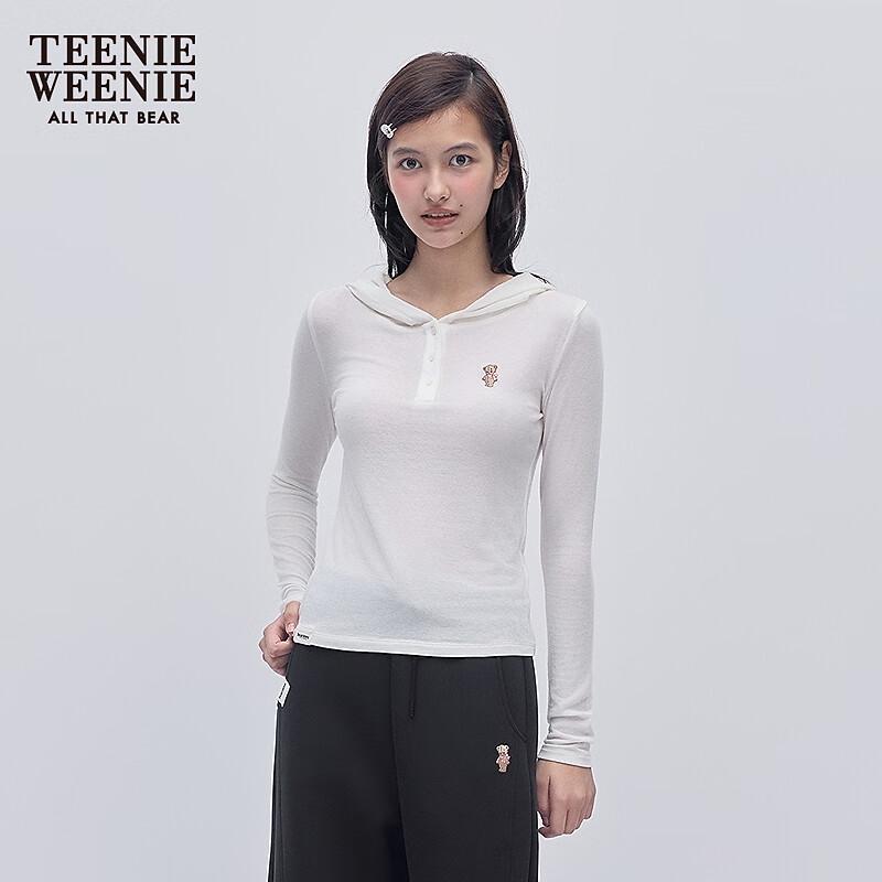 Teenie Weeniebearnova Women s Bear Embroidered Hooded Top S