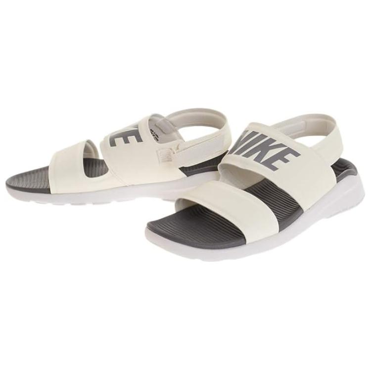 Nike Tanjun Sandal Round Toe Comfortable One Strap Sandals Unisex Sandals Gray 882694-100
