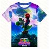 Newest 2026 The Super Mario Galaxy Movie 3D Print Tops Cartoon Children Short Sleeve T-shirt Summer Popluar Funny Mario Tees
