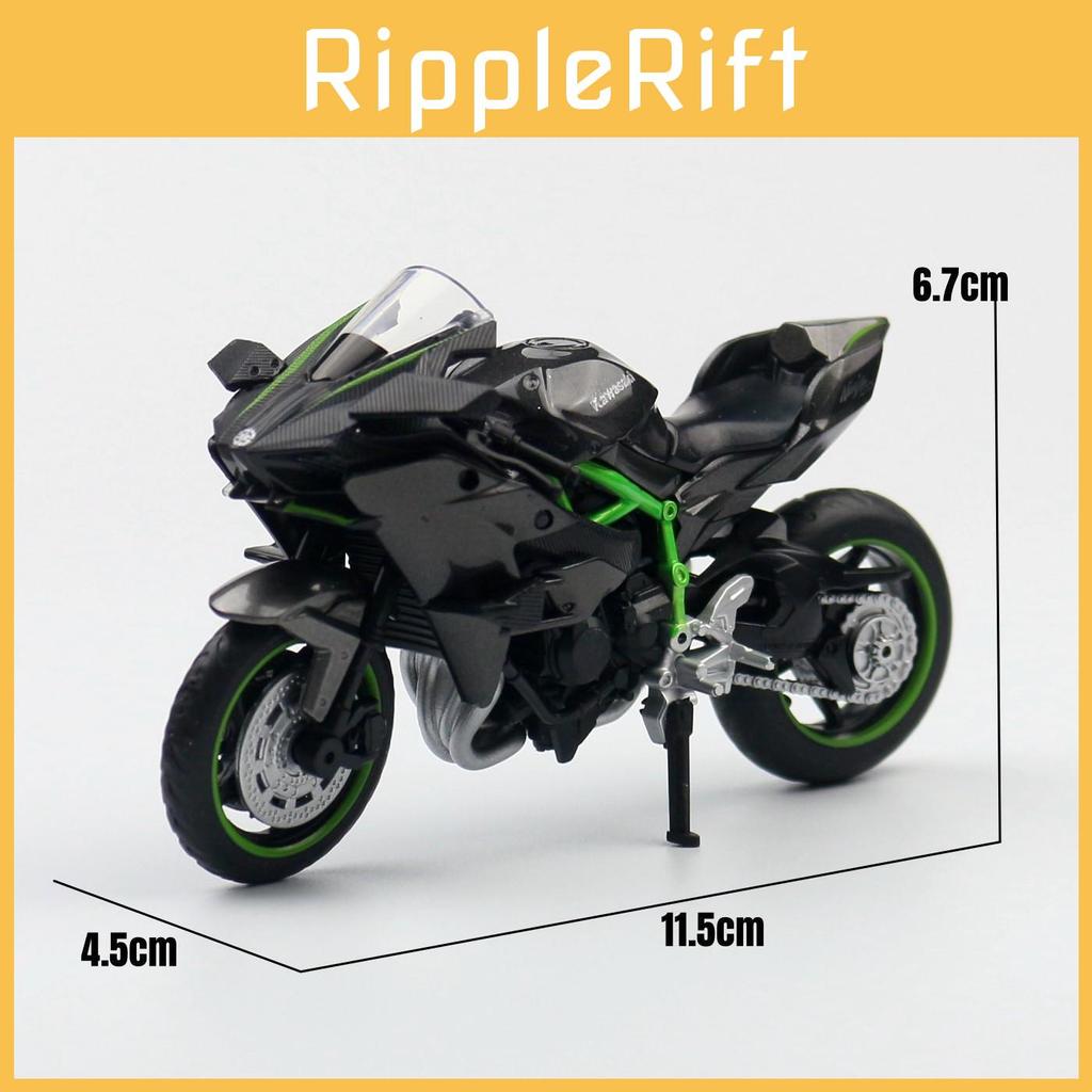 Kawasaki Ninja H2r Alloy Toy Motorcycle For Kids With Suspension