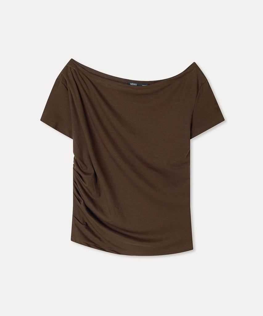 MIXXO One-Shoulder Short Sleeve T-Shirt_Miwhwg904A