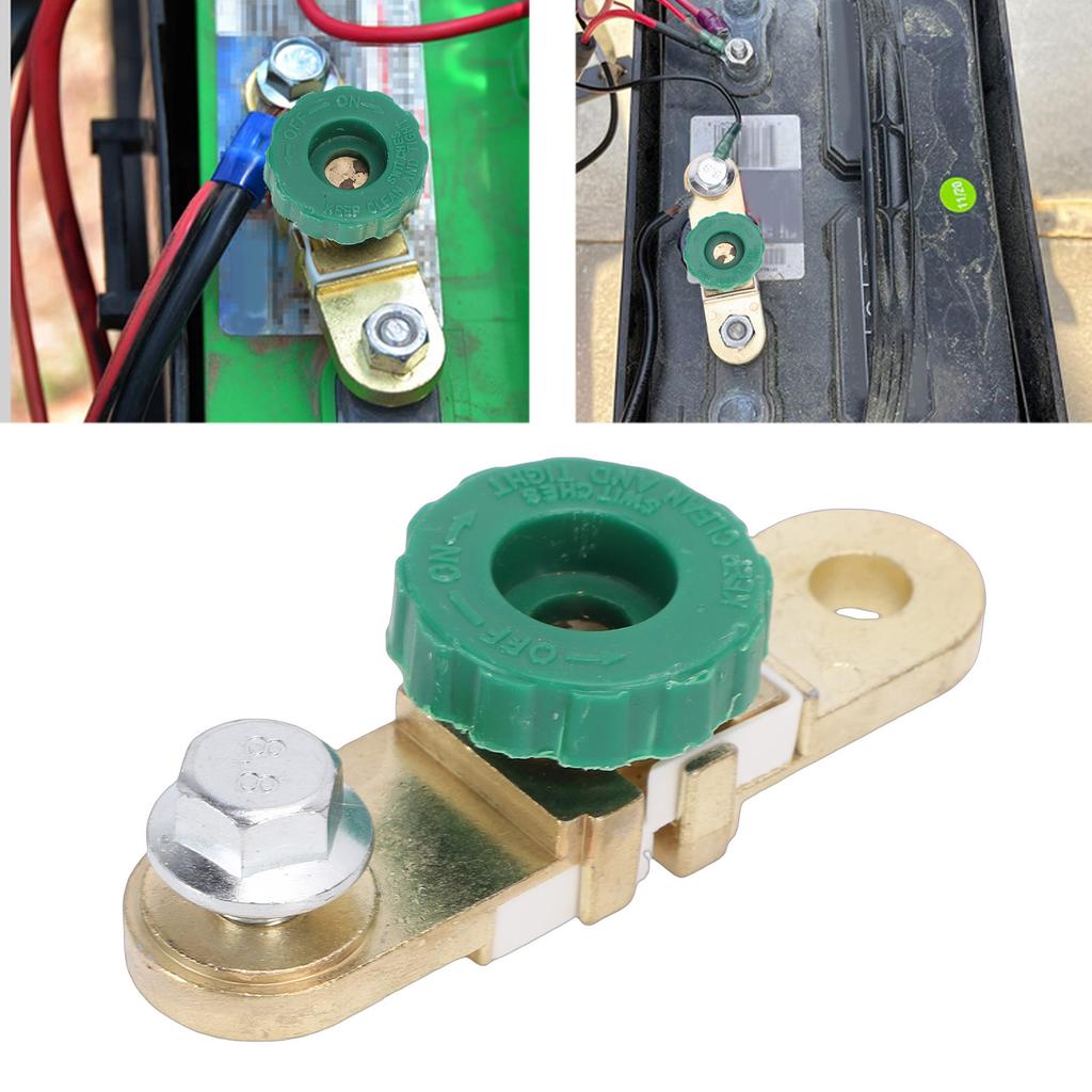 Side Post Battery Disconnect  , 125 Amp Button Type, Battery Shutoff for Marine Boats