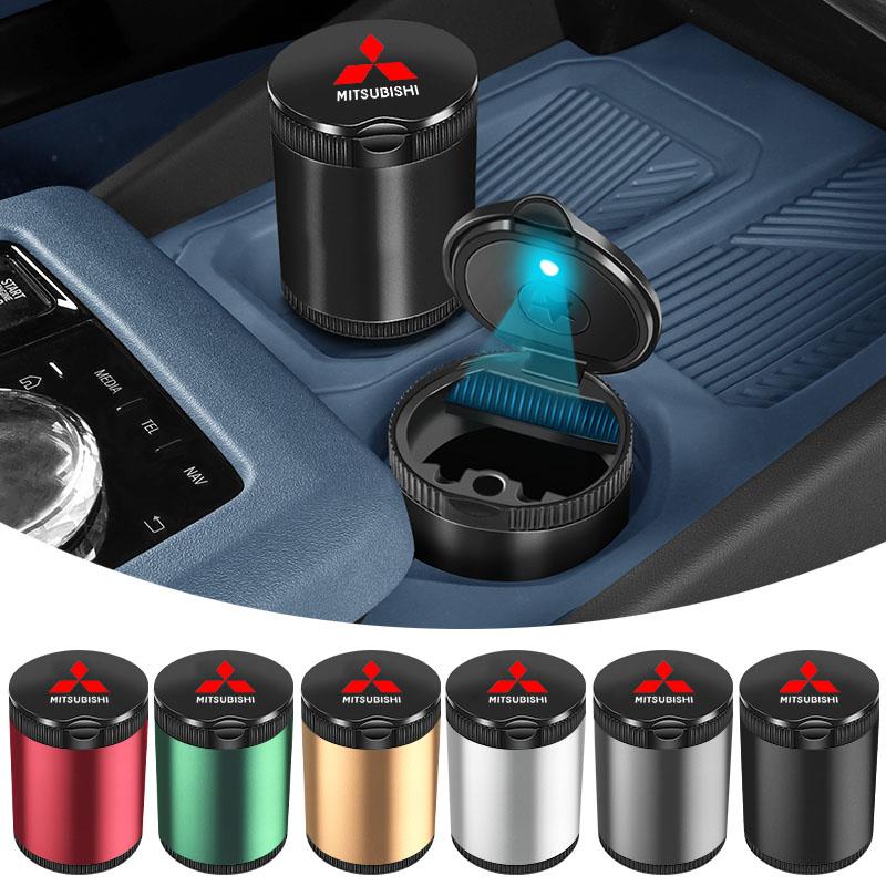 uldf10 New Portable Car Interior LED Automobile Ashtray for Mitsubishi Montero Lancer Triton L200 Pajero Outlander XL Center Hub Cap