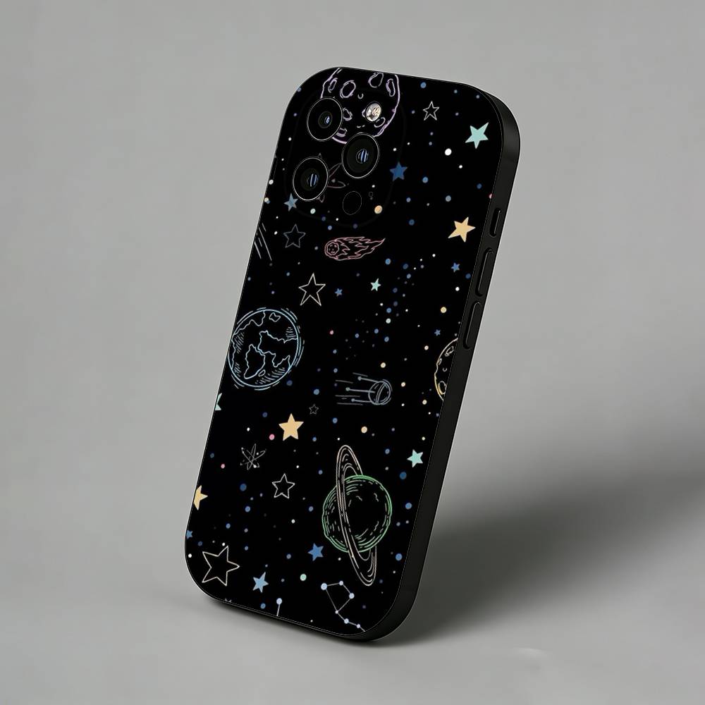 Space Galaxy Series iPhone Case For 17 Air 16 Pro Max 16e 15 Plus 14 13 12 11 Back Protector Cover
