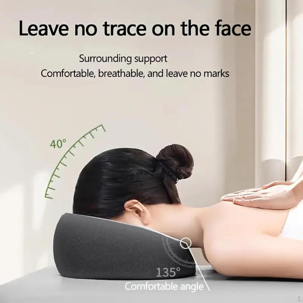 Face Down Pillow, Memory Foam, Versatile Convenient Ergonomic Massage Headrest for
