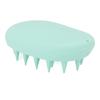 3pcs Oval Shape Hair Brush Silicone Elastic Wide Teeth Shampoo Brush for Hair Washing Cleaning