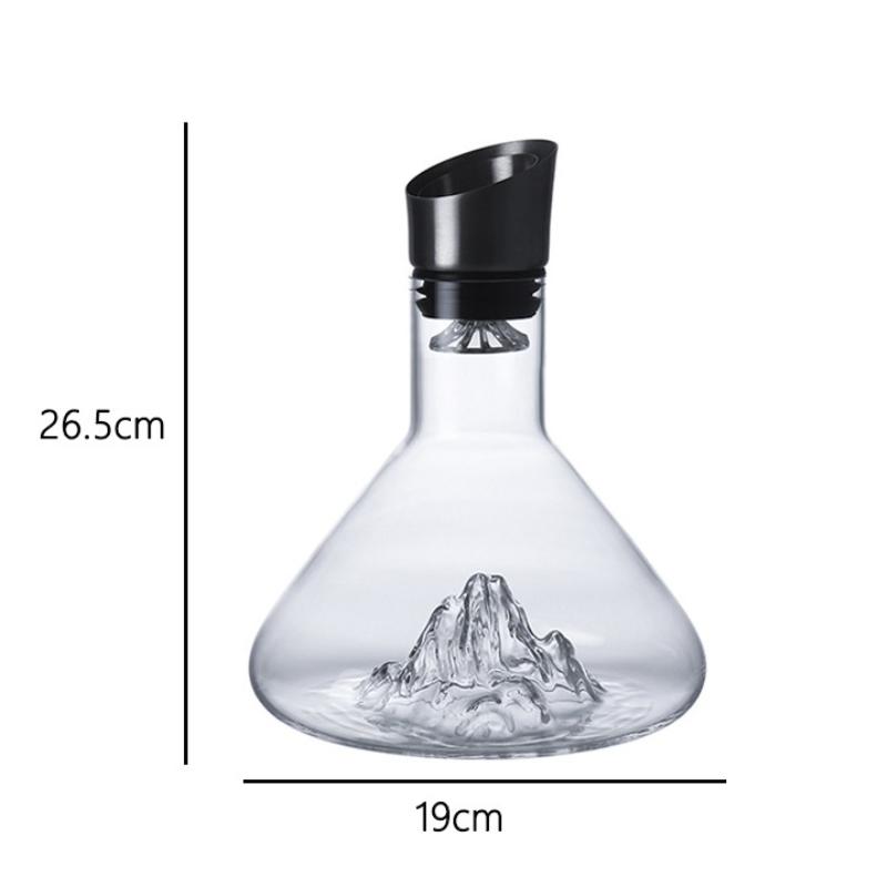 Špičkový oddělovač vína Luxusní karafka na červené víno Průhledný severský dávkovač vína Karafka s více kapacitami Náčiní na pití