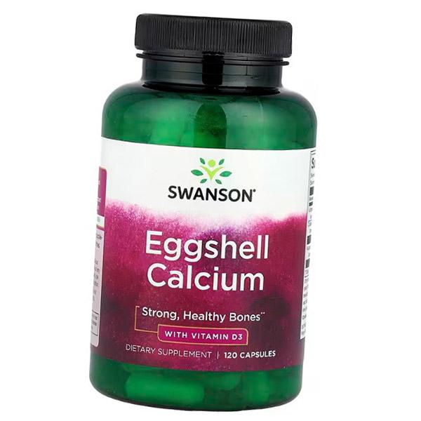 

Кальций из яичной скорлупы с витамином Д3, Eggshell Calcium With Vitamin D3, Swanson 120капс (36280229) 120caps