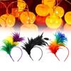 New Retro Rainbow Feather Headband For Kids Ideal For Halloween Parties And Celebrations