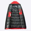 Winter Warm Long Down Coat for Men, Plus Size Knee-Length Outerwear for Middle-Aged and Older
