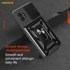 AMORUS For Samsung Galaxy XCover7 Pro Case Kickstand PC+TPU Phone Cover with Camera Lens Slider