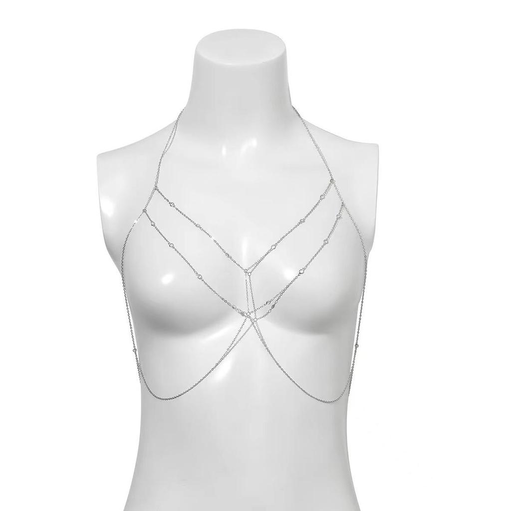 European & American Cross-Border Double-Sided Tassel Body Chain for Bikini
