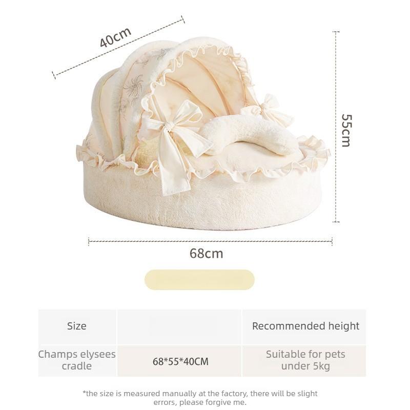 

Pet Tent Bed Cats House Breathable Warm Cushions Furniture Sofa Basket Beds Winter Clamshell Kitten Tents Cat Small Dog Supplies