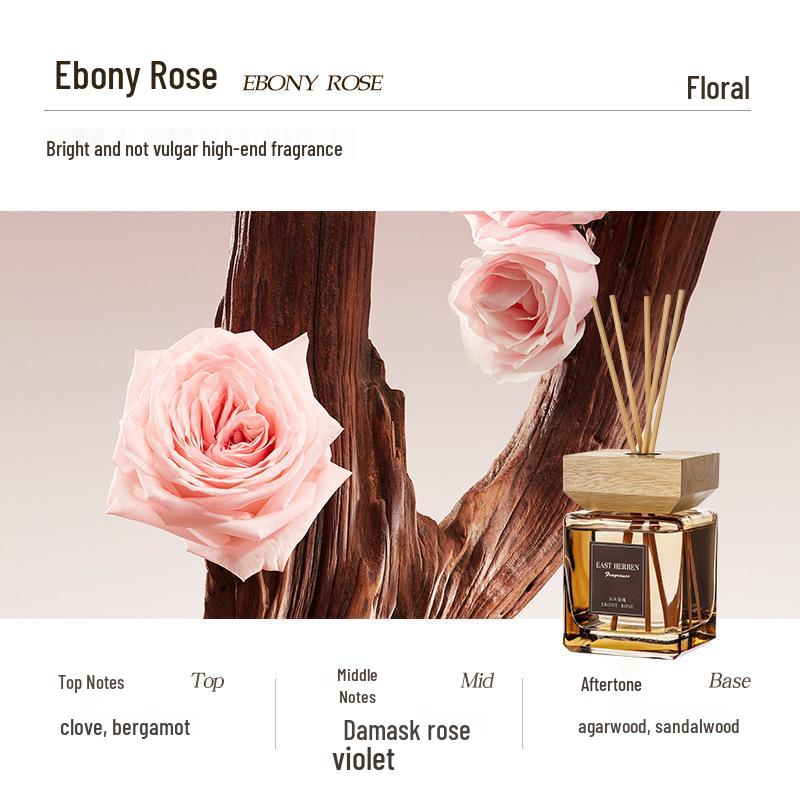 500ML Rattan Aroma Diffuser with Wooden Lid: Long-Lasting Scent for Home, Hotel, or Living Room.