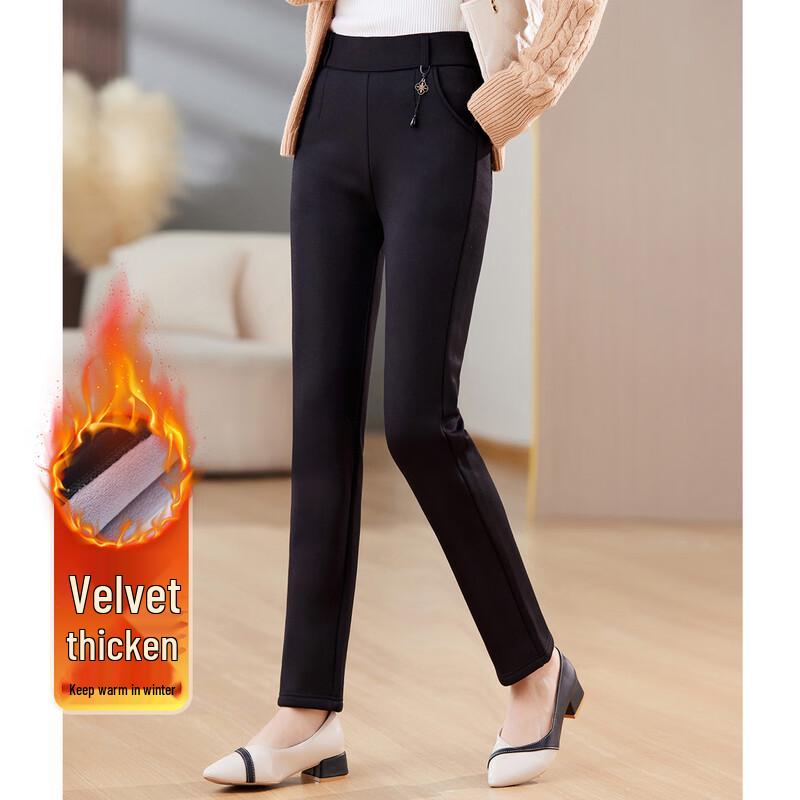 

Pastt Women s Fleece-Lined Warm Casual Pants 4XL