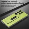 Push Pull Holder Case For Samsung S24 Ultra S23 Ultra S22 S21 Plus Leather Cover For Galaxy S24 Plus Matte Feeling Bracket Cover