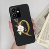 Flower Letters Case For Vivo Y22 2022 Y22S Matte Silicon Soft TPU Back Phone Cover For VivoY22 Y 22 22S Case Funda Bumper Shell
