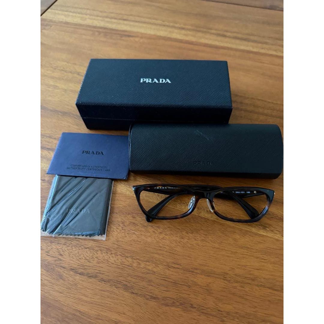 Used PRADA Glasses VPR 15P-A Tortoiseshell Frame