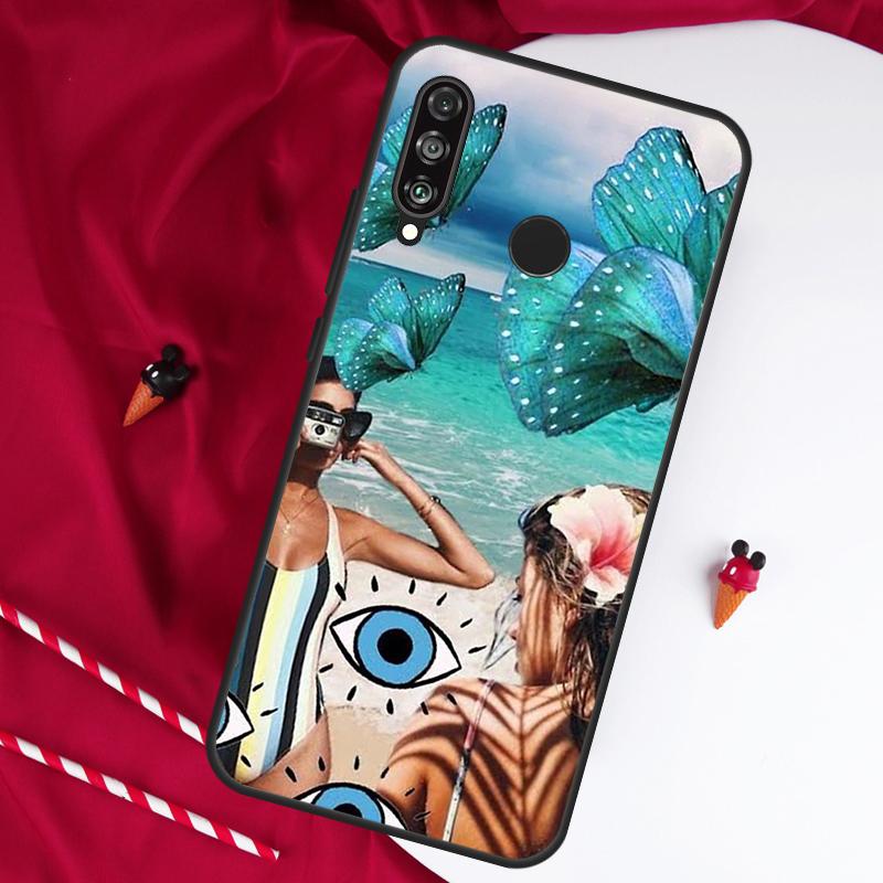 Summer Aesthetic Collage For Huawei Nova 5T 9 10 SE 7i 8i 11i 12i Y73 Y90 Y70 Y72 Y61 Y91 Y60 P20 P40 P30 Lite Case