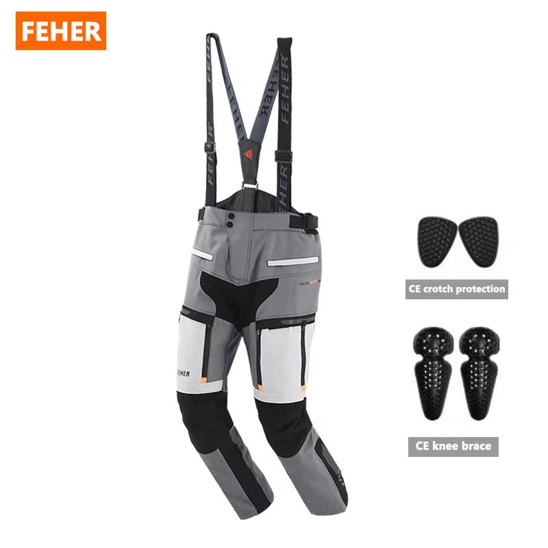 FEHER Autumn Winter Motorcycle Touring Suit Man Waterproof Removable Liner Motorbike Adventure Suits Breathable Warm Riding Sets