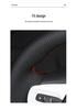 Genuine Leather Hand-Stitched Steering Wheel Cover for Honda Civic, Accord, CRV, HR-V, Fit, and Guandao Models