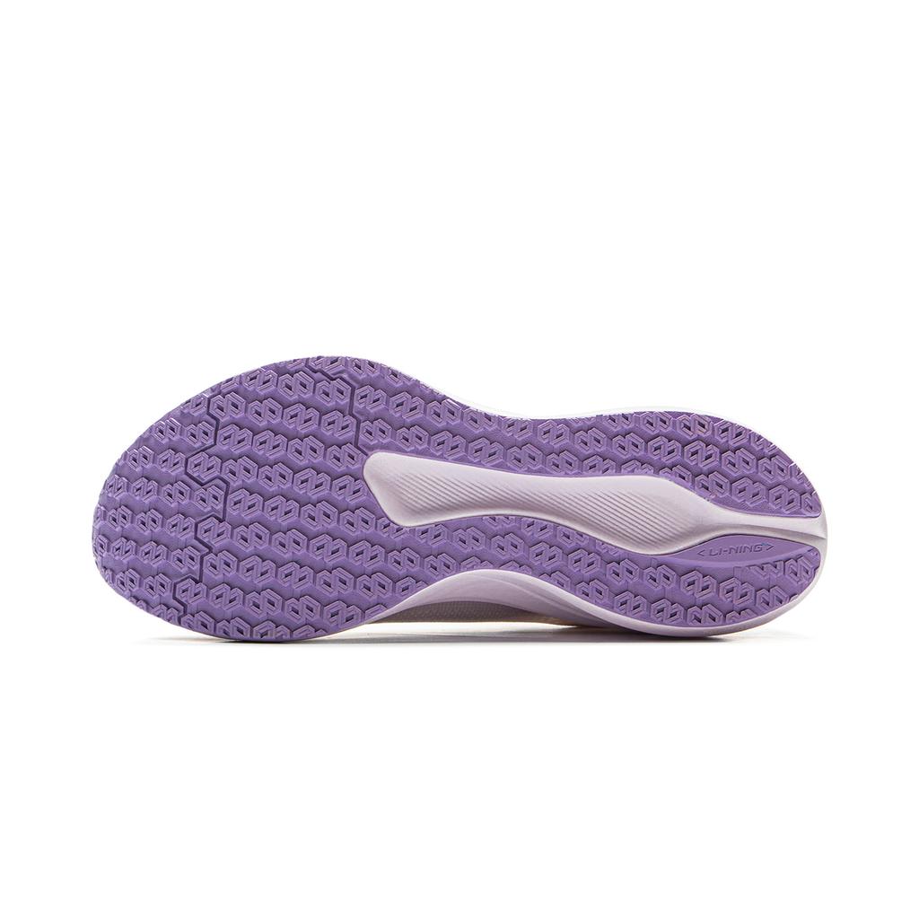 Li Ning Red Rabbit 8 Body Measurement Examination Marathon Training Professional Running Shoes Women Sneakers White Purple ARPV004-8