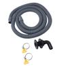 750GPH Bilge Pump Installation Kit High Pressure Resistant 0.75in Dia. 6.56ft Bilge Pump Hose with 90 Degree Fitting Check Valve
